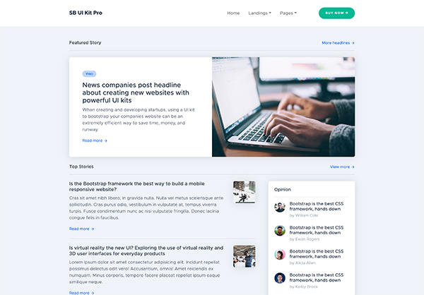 Home - SB Admin Pro